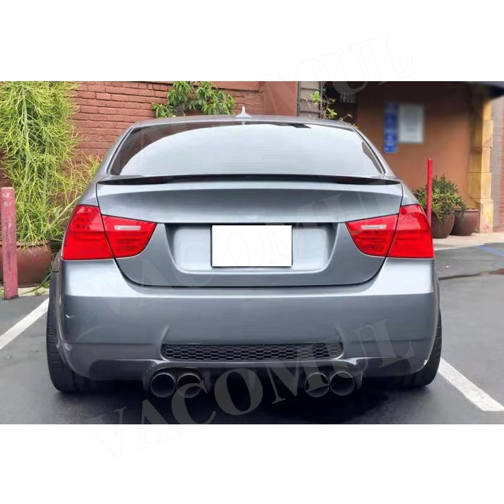 VACOMUL Carbon Fiber For BMW 3 Series E90 M3 2005-2011 Rear Bumper Lip Diffuser Hugger Cover Plate Guard Car Accessories - view 6