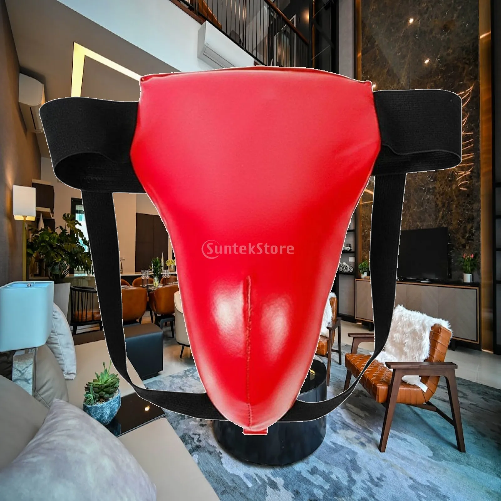 Boxing Groin Protector Cup Impact Resistant Fighting Arts Groin Protector Shock Absorbing Practice Protector for Athletes, Men,