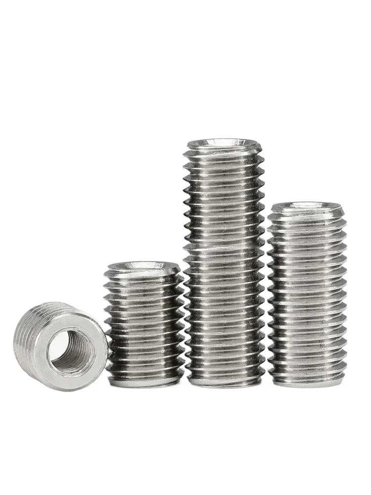 304 Stainless Steel Inside Outside Thread Adapter Screw Sheath Thread Insert Sleeve Conversion Nuts M2 M2.5 M3 M4 M5 M6~M12