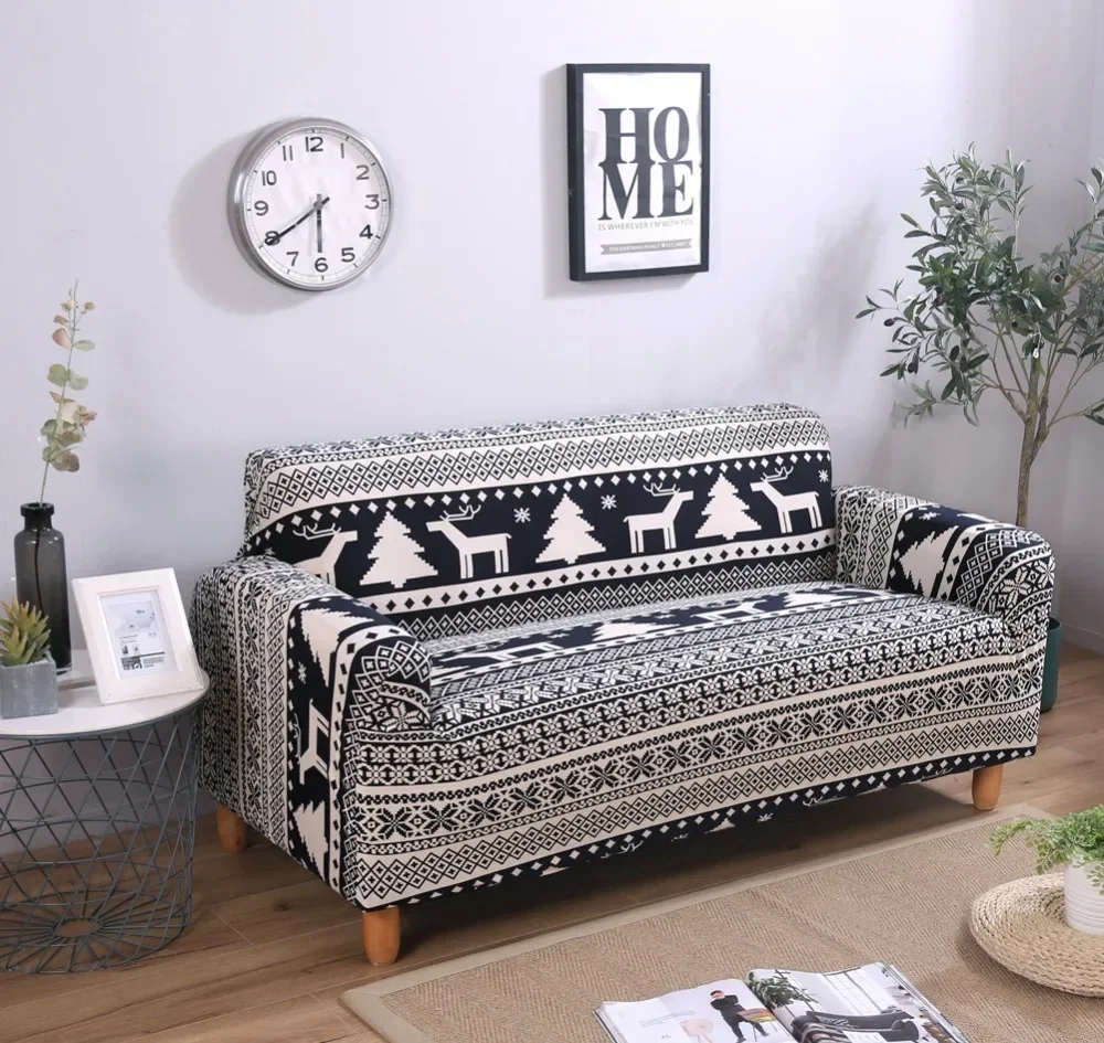 New Sofa-slipcovers Tight Wrap All-inclusive Sofa Cover Mandala Style Slip-resistant Elastic Cubre Sofa Towel Corner Couch Cover