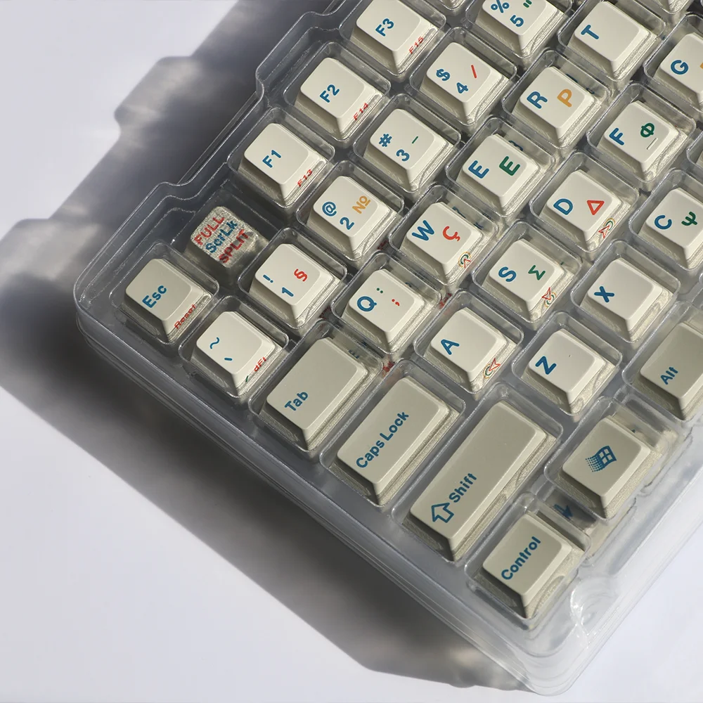 Retro-serie originele keycap PBT-materiaal warme sublimatie plus wanddikte 1,7 mm