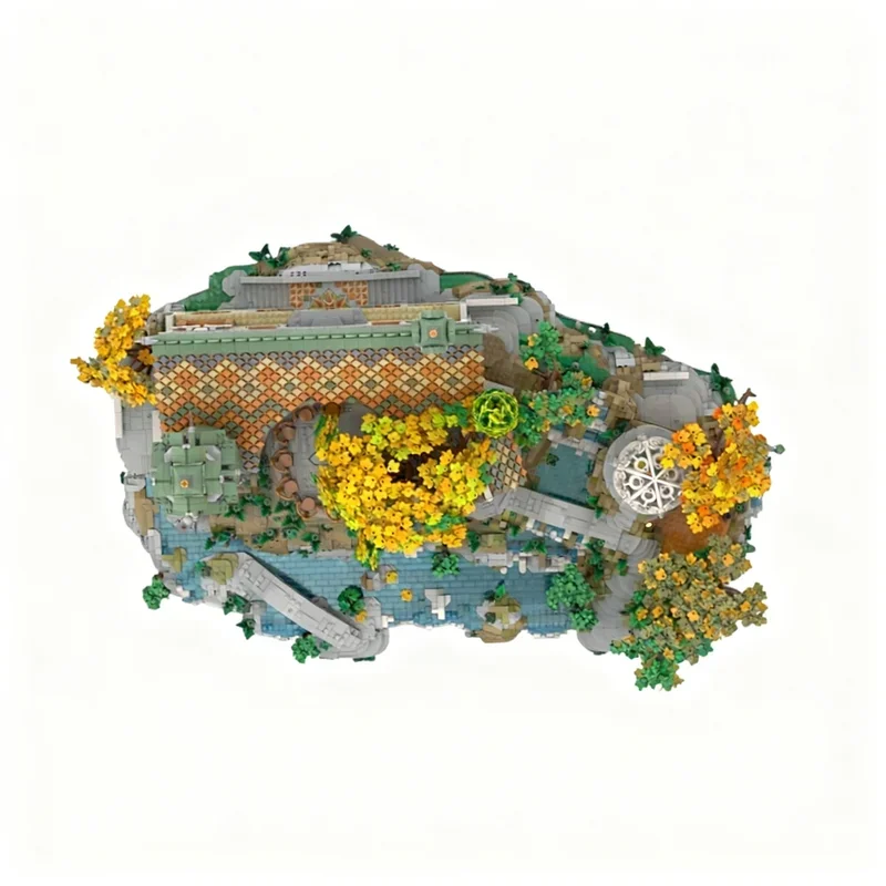 8119pcs MOC Rivendell Display Base Hobbit Lord Rings Model Building Blocks Construction Toy Assemble Christmas Gifts Idea