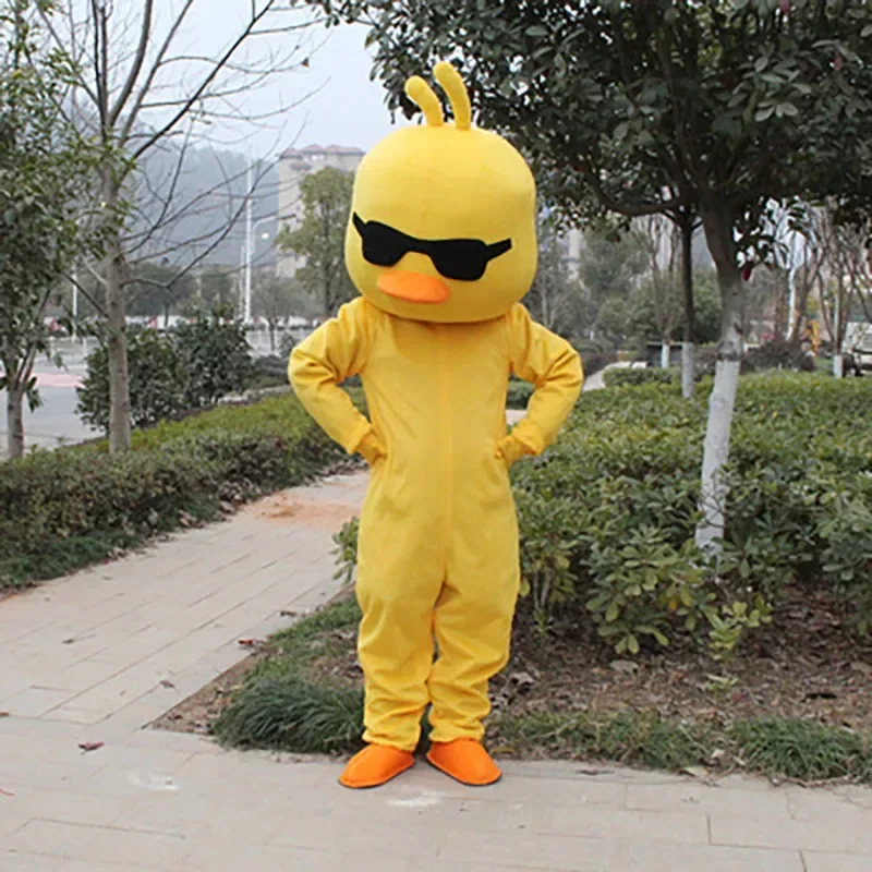 Volwassen Eend Kip Mascotte Kostuum Verjaardag Anime Cosplay Halloween Cartoon Poppen Prestaties Props khj