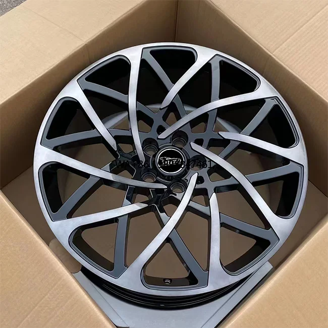 

5928F 21/22Inch Staggered 5-120 with 72.6 BMF + Grey Tint/SBMF Low MOQ Customized Forged China Wheel and Rim for Overfinch