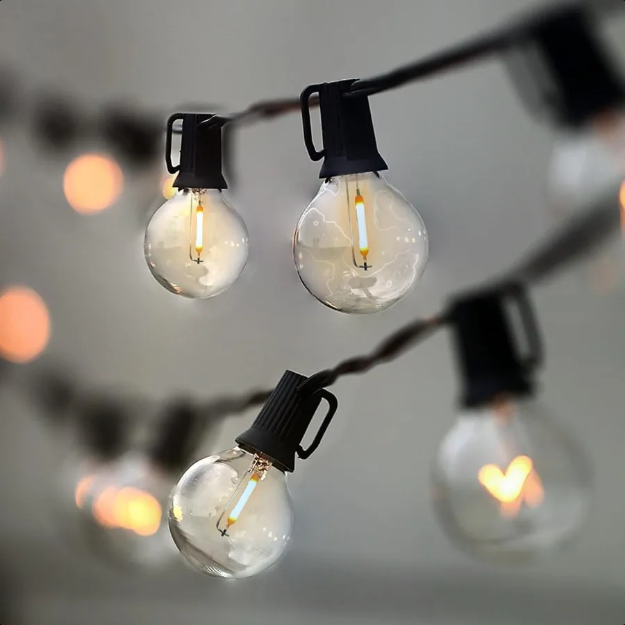 

String Lights LED 25Ft G40 Globe String Lights with BulbsUL Listd for Indoor Outdoor Commercial Decor