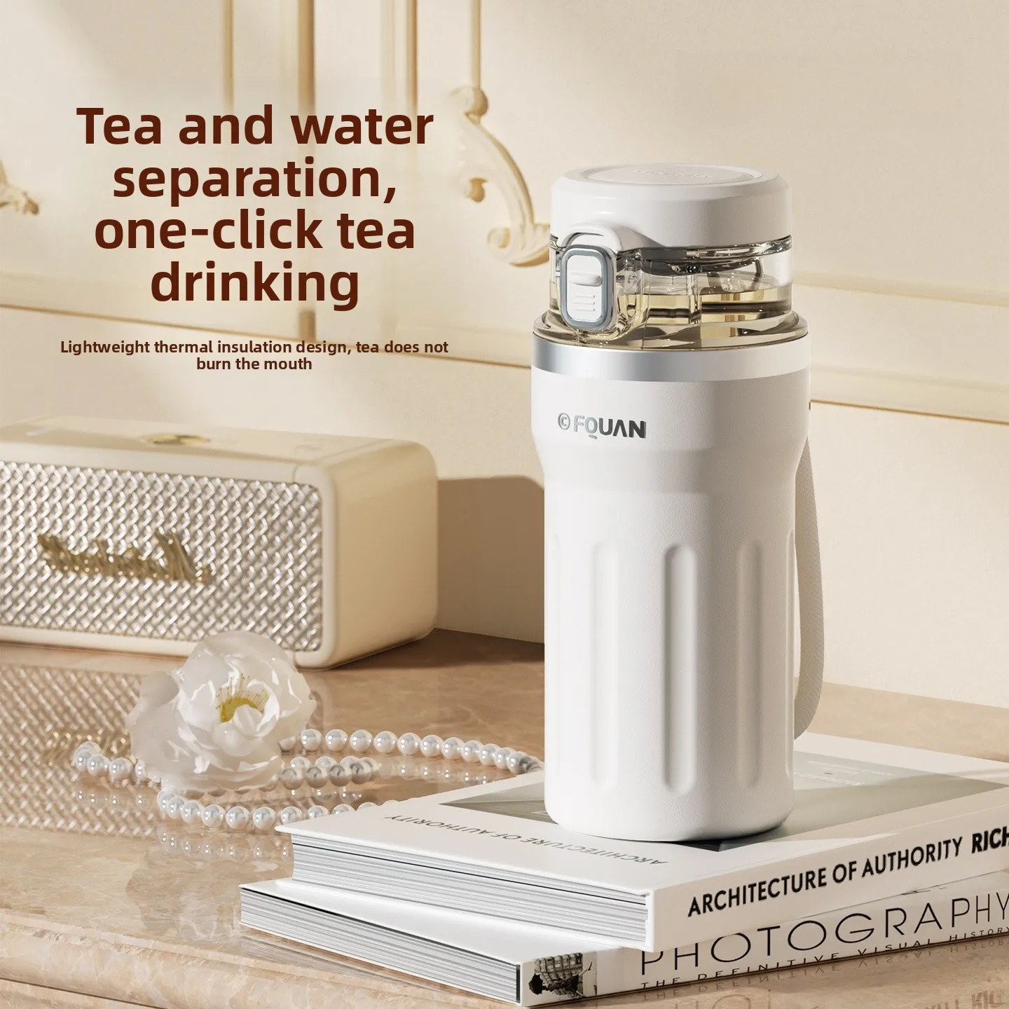 

Женская термокружка из нержавеющей стали с двойными стенками для заваривания чая, с высоким эстетическим качеством, для здоровья, с внутренней вставкой из велюра