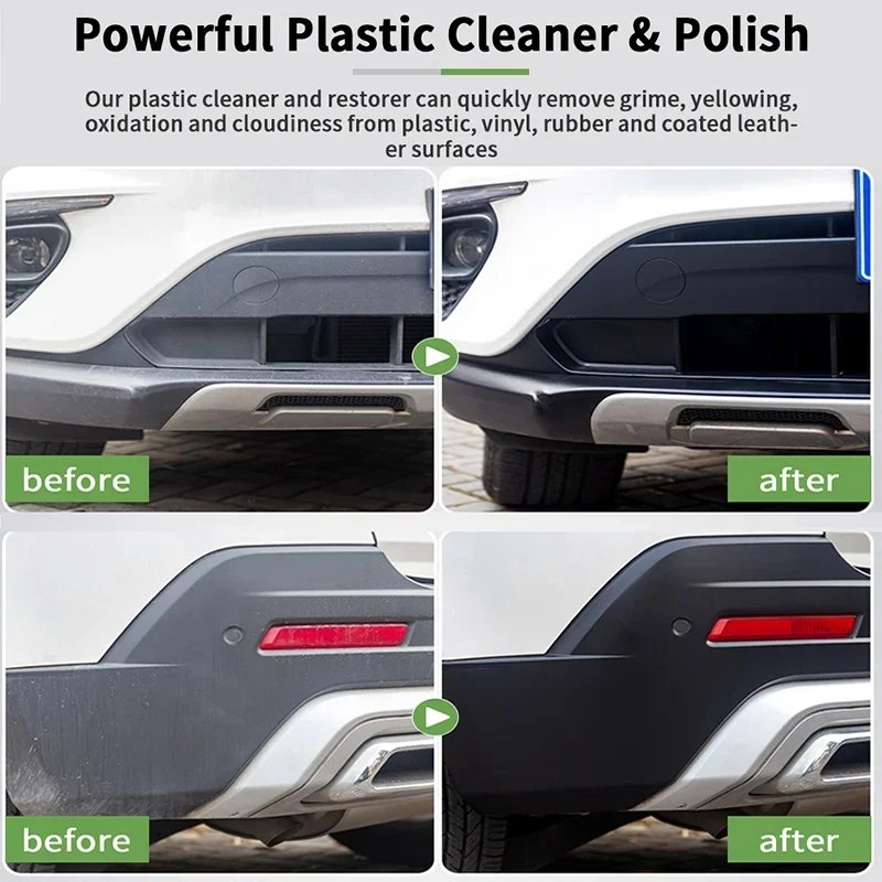Plastic Restorer Back To Black Gloss Car Cleaning Products Auto Polish Coating Car Detailing Renovator Shiny And Darker！