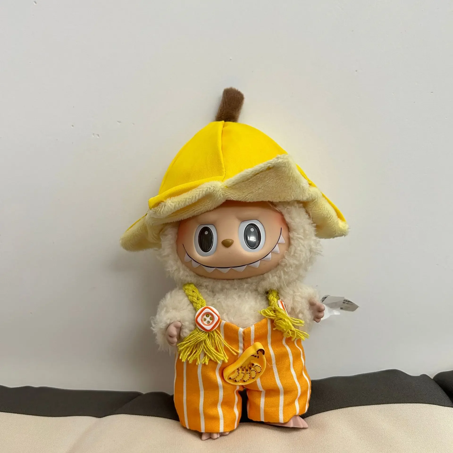 

Labubu Clothes Banana Overalls Hats Trendy Casual Doll Clothing, Labubu Accessory Decoration (without Dolls)
