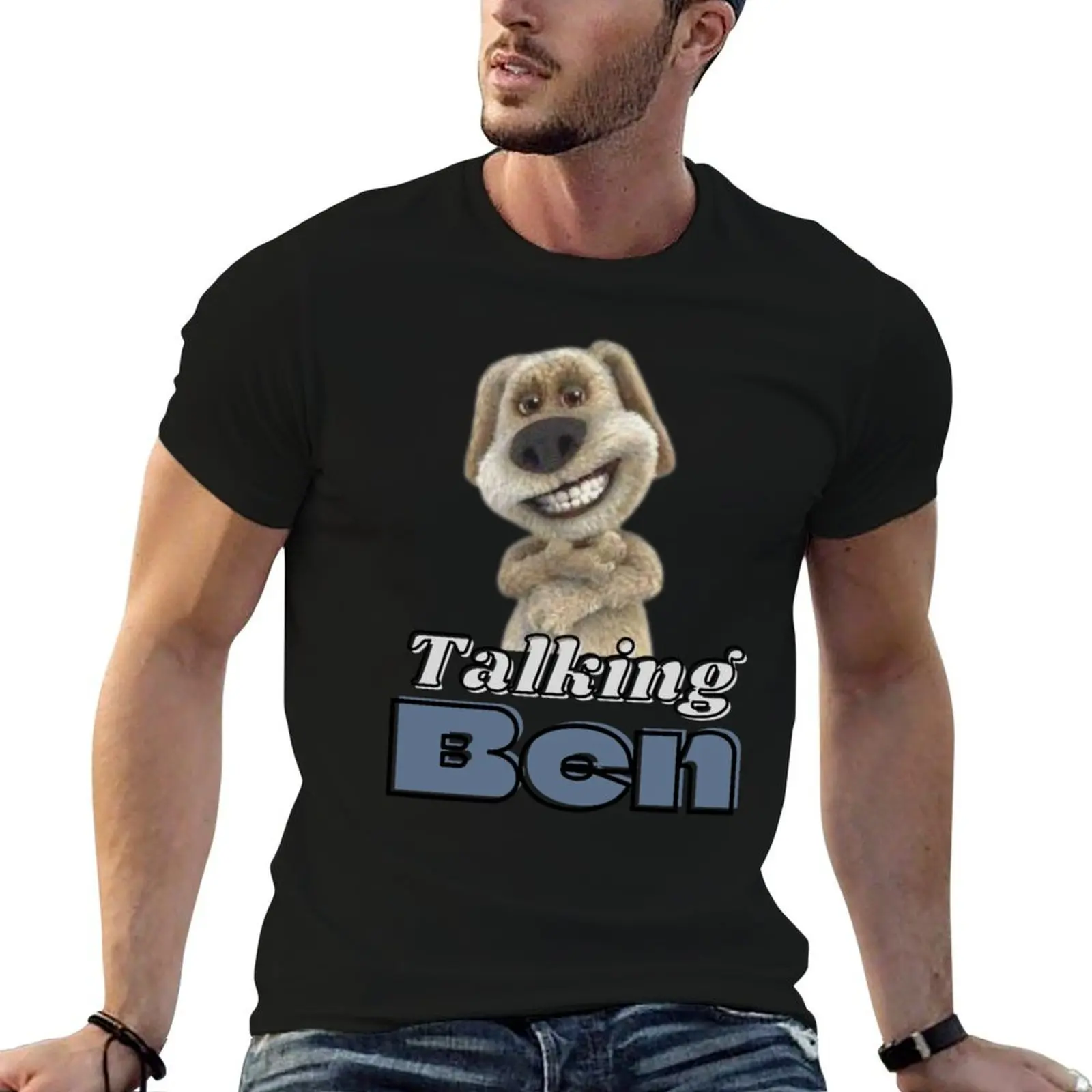 

Talking Ben Cute Smile T-Shirt t shirts for man cotton soft cotton tshirt 100% T-Shirt