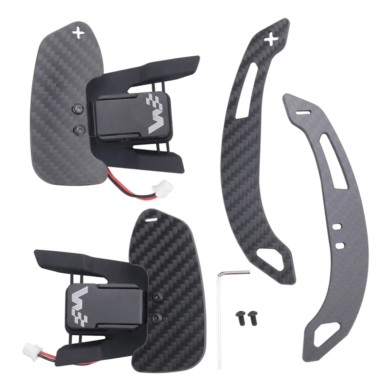 Sports Steering Wheel Real Carbon Fiber Magnetic Steering Wheel Shift Paddles For VW Golf 7/7.5 GTI/R