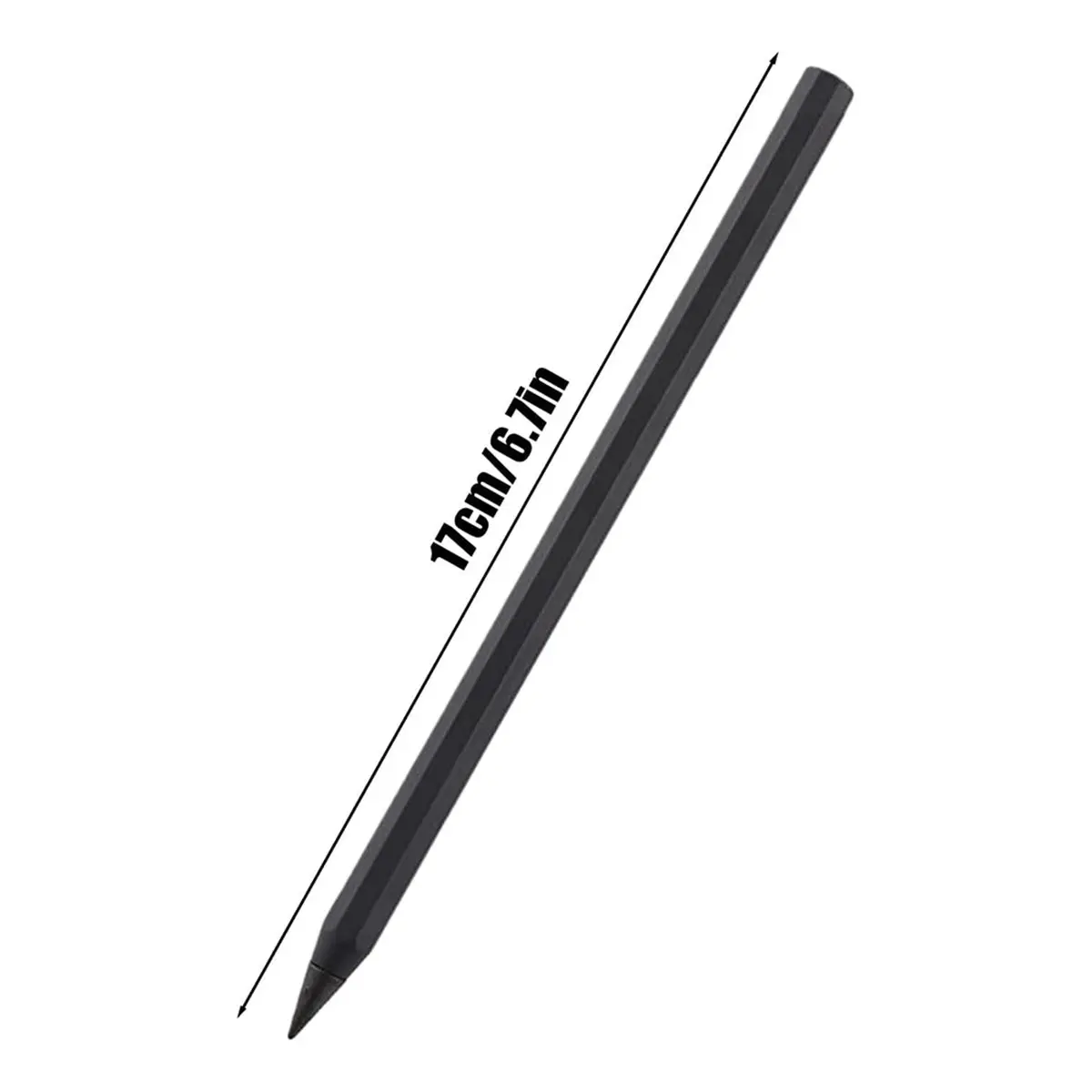 2Pcs Forever Pencil, Metal Alloy Writing Instrument, Never Needs Sharpening, Includes 12 Replaceable Nibs