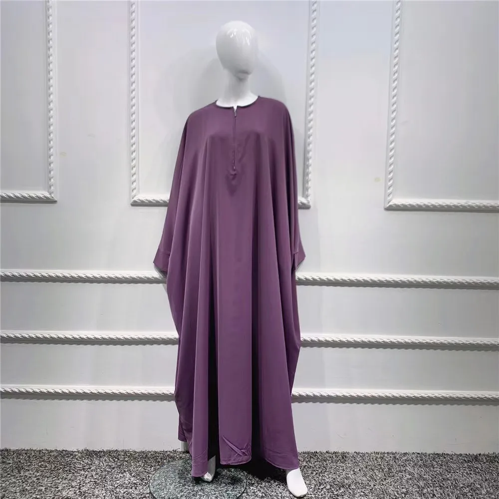 Batwing Sleeve Loose Abaya for Women Islam Muslim Dress Women Summer Plus-size Maxi Dress Kaftan Robe Musulmane Femme Vestidos