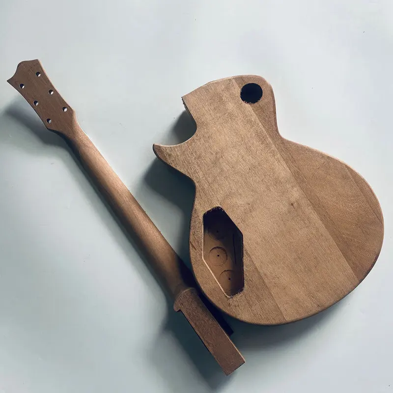 Unfinished Electric Guitar DIY Kits Genuine Tagima Mirach Solid Mahogany+Solid Maple Top Fingerboard No Fret One Set No Hardware