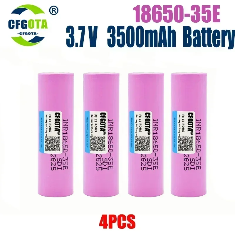 18650 Battery Neue Original INR 18650 3500mAh 25A Discharge 35E Li-ion 3.7V Rechargable Battery Screwdriver Battery