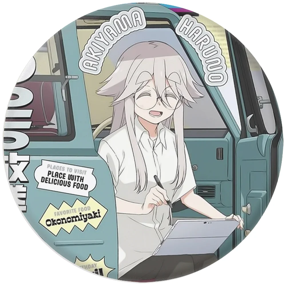 58 มม. อะนิเมะ Mono Amamiya Satsuki Kiriyama An Shikishima Sakurako Akiyama Haruno Kospy Kos Tsume S Badge Pin SPTE Tinplate Brooch