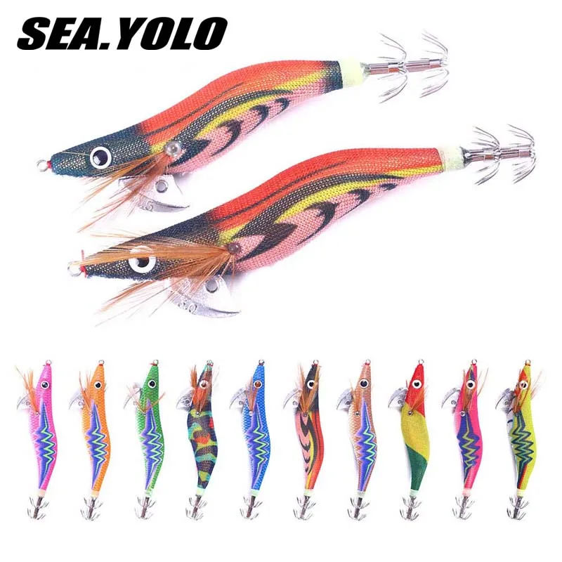 

Sea.Yolo Lure Shrimp Explosion Hook Hard Bait Installation Squid Hook False Bait Artificial Simulation Bait Fishing Accessories