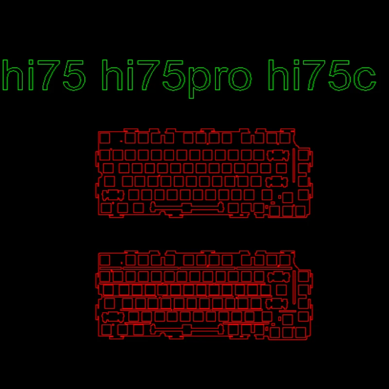 Leobog Hi75 Hi75c Hi75pro Positioning Plate for Mechanical Keyboard PC PP POM FR4 Carbon Alu Brass Plate Keyboard Accessories