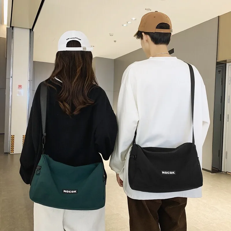 

Crossbody bag, men's Japanese minimalist shoulder bag, unisex backpack, ins trendy and versatile sports bag, student bag