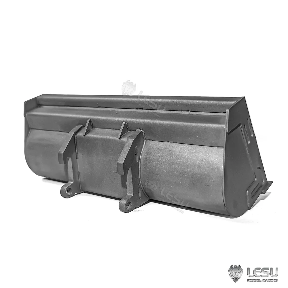 LESU Bucket hidrolik AT-C0027-B, Bucket Hydraulic is logam penuh untuk 1/14 MCL8 Loader & AT1050 & LD160S Forklift