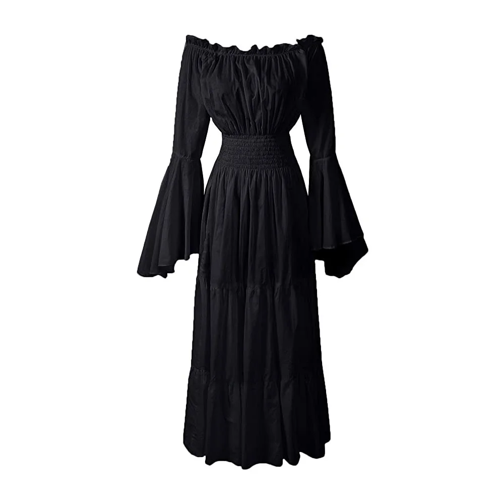 Middeleeuwse Fee Dr Halloween Rollenspel Renaissance Piraat Damesrok Etnisch Toneelkostuum Lente 2024 5%-70% Conent C...