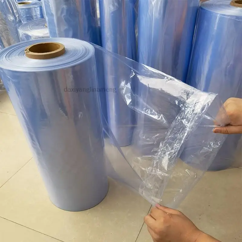 1kg/roll PVC Heat Shrinkable Pipe Clear Film DIY HOT Shrink Wrap Packaging Tube Plastic Pack Box Bottle Jar GIFTS JOY