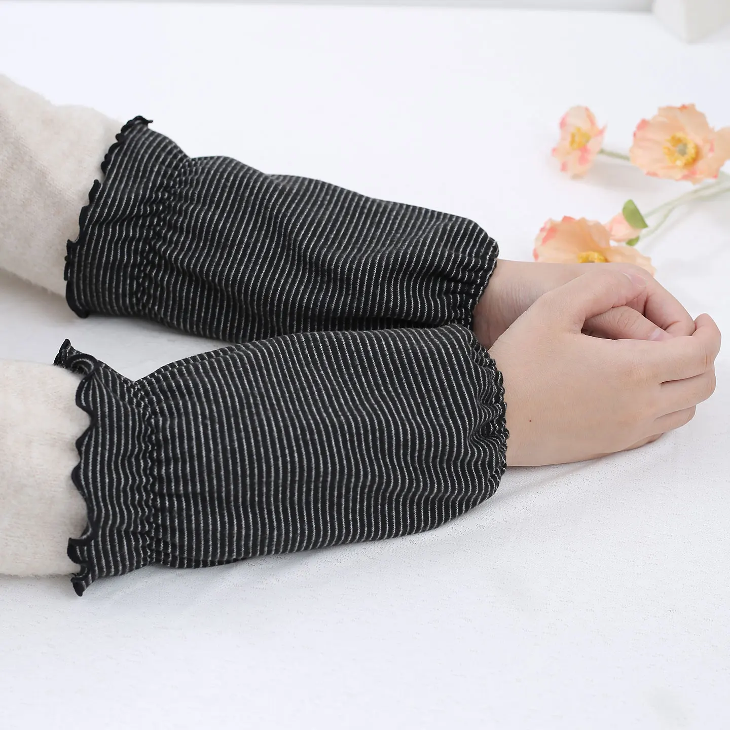 غطاء حماية نسائي فضفاض ومرن لدفء المنزل ومنع الأوساخ مناسب للكتابة والعمل في المكتب