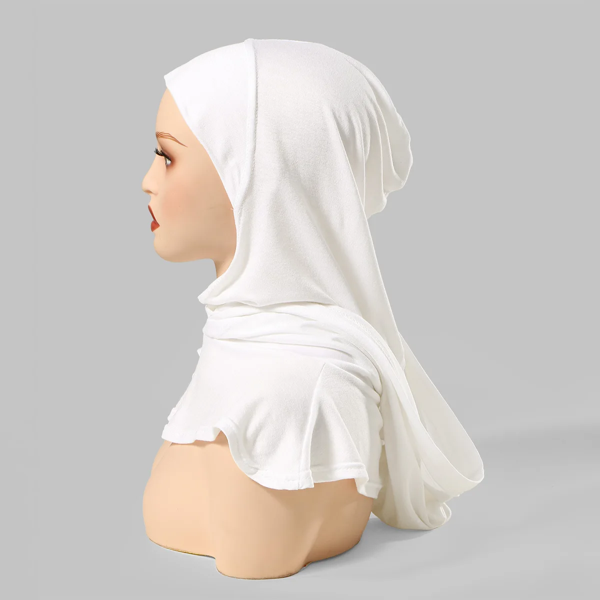 

Muslim Jersey Instant Hijab Women Scarf Amira Turban Stretch Bonnet Head Neck Cover Headwrap Prayer Hijabs Headscarf Headband