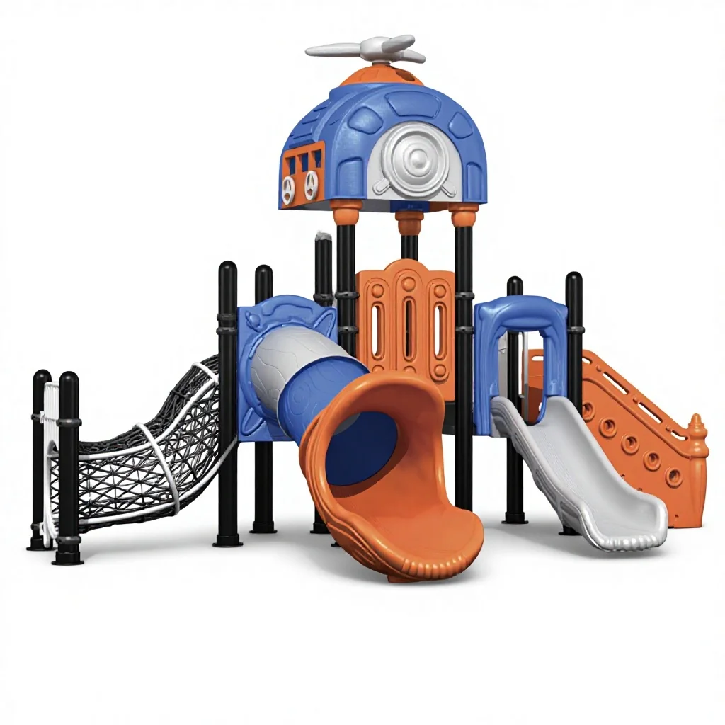 2027  Multifunctional Commercial Outdoor Playground Slide with Plastic & PE Materials for Parks Campgrounds & Gardens
