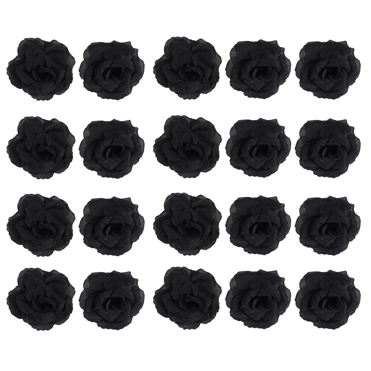 

Promotion!20 Pcs Black Rose Artificial Silk Flower Party Wedding House Office Garden Decor DIY