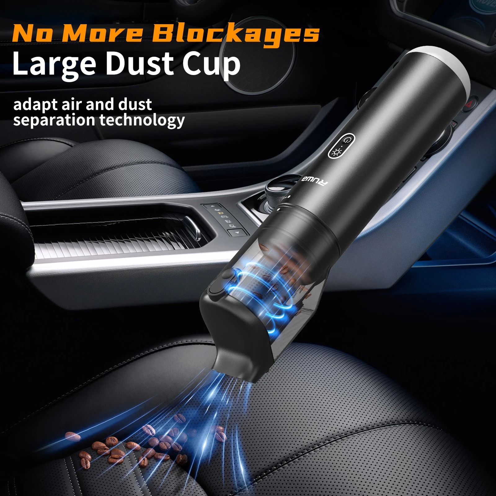 Aspiradores de pó poderosos Chuboor para carros e casas com filtro HEPA limpam efetivamente poeira, detritos e cabelos, presentes de Natal