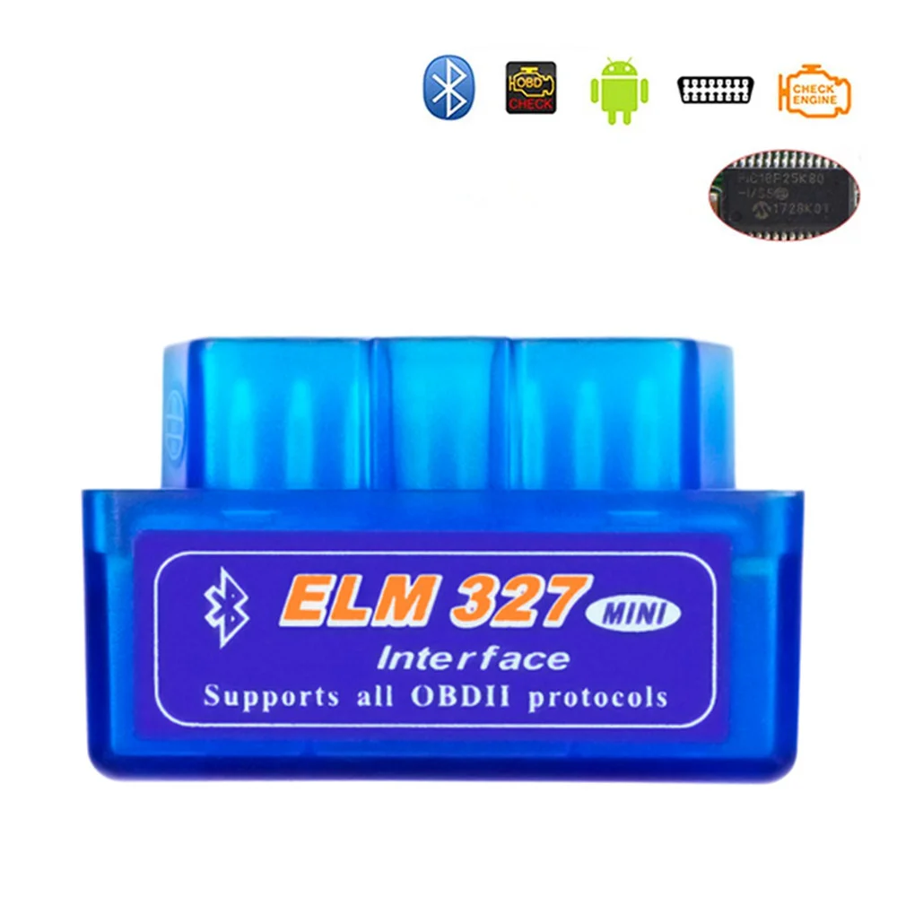 Super Mini ELM327 OBD2 Scanner ELM327 Bluetooth V1.5 V2.1 WIFI ELM327 OBD2 Car DiagnosticTool For Android/Windows/Symbian/iOS