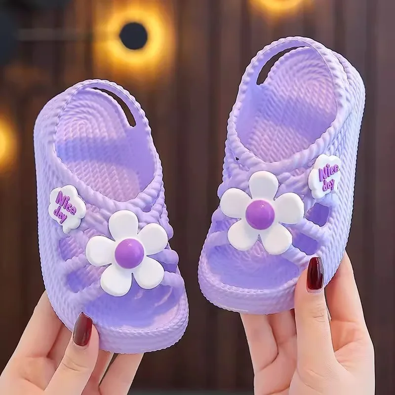 

2025 New Summer Poop-feeling Sandals for Girls – Beach Shoes for Toddlers & Little Girls, Anti-Slip Soft-Sole Outdoor Sandals
