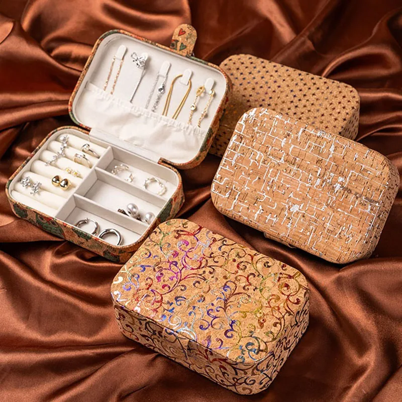 Jewelry Box For Earring, Ring, Necklace, Bracelets Vintage Style Gifts For Women Jewelry Storage Organizer Gift Wrap Storage
