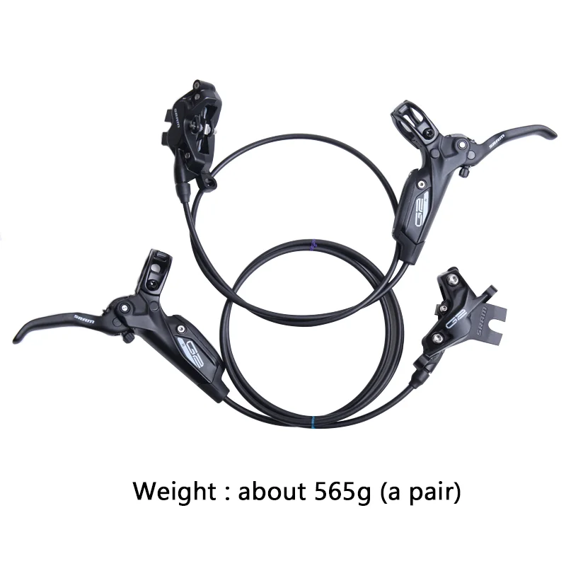 SRAM GUIDE 2 R G2 R 4-PISTONS MTB BR Hydraulic Disc Brake 850-1800mm 950-1800mm Front & Rear Black Moutain Bike Bicycle parts