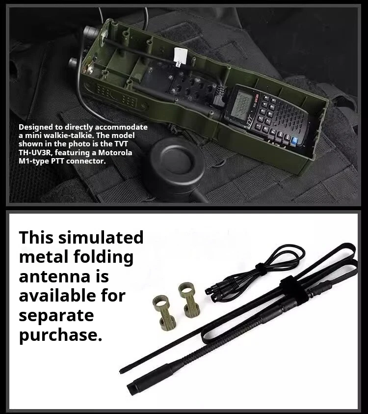 Taktisches Militär-Softair-Armee-Funkgerät PRC 152 / PRC 148 Dummy-Funkgerätgehäuse Antennenpaket Walkie-Talkie Interphone Modell Cosplay – Detail 7