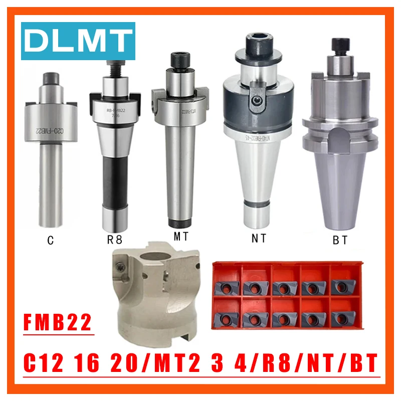 MT2 MT3 MT4 FMB22 C12 C16 C20 R8 NT30 BT40  BAP400R  50mm 63mm Cutter Head + 10pcs APMT1604 CNC Mill Milling Cutter Insert Kit