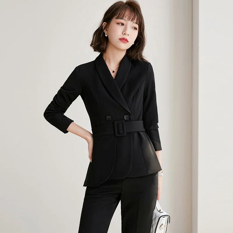 2023 Spring Summer Newest Arrival Women Business Suits with Pants and Jackets Coat Professional Blazer Pantsuit Office Work Wear