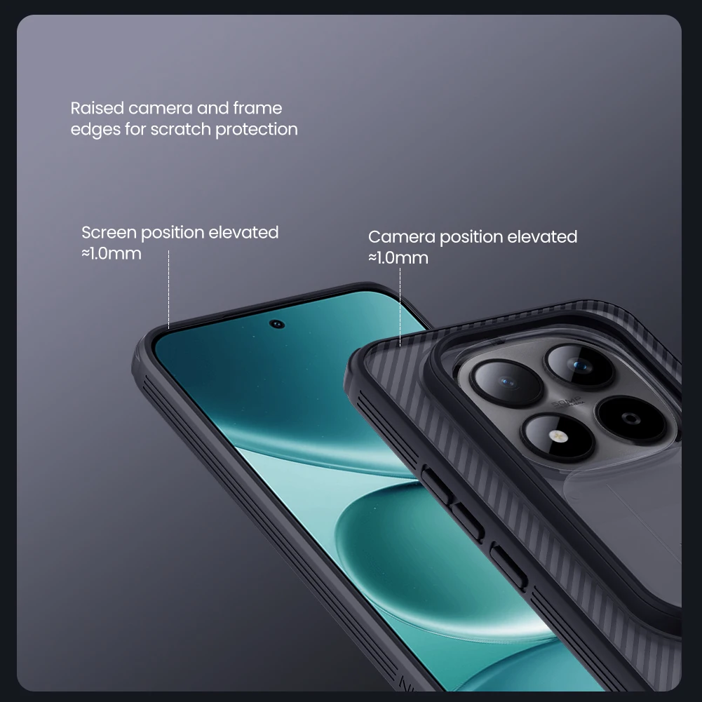 Für Poco M8 Pro 5G Hülle NILLKIN Fitted Case Camshield Shield Case Linsenschutzabdeckung PC+TPU – Detail 9