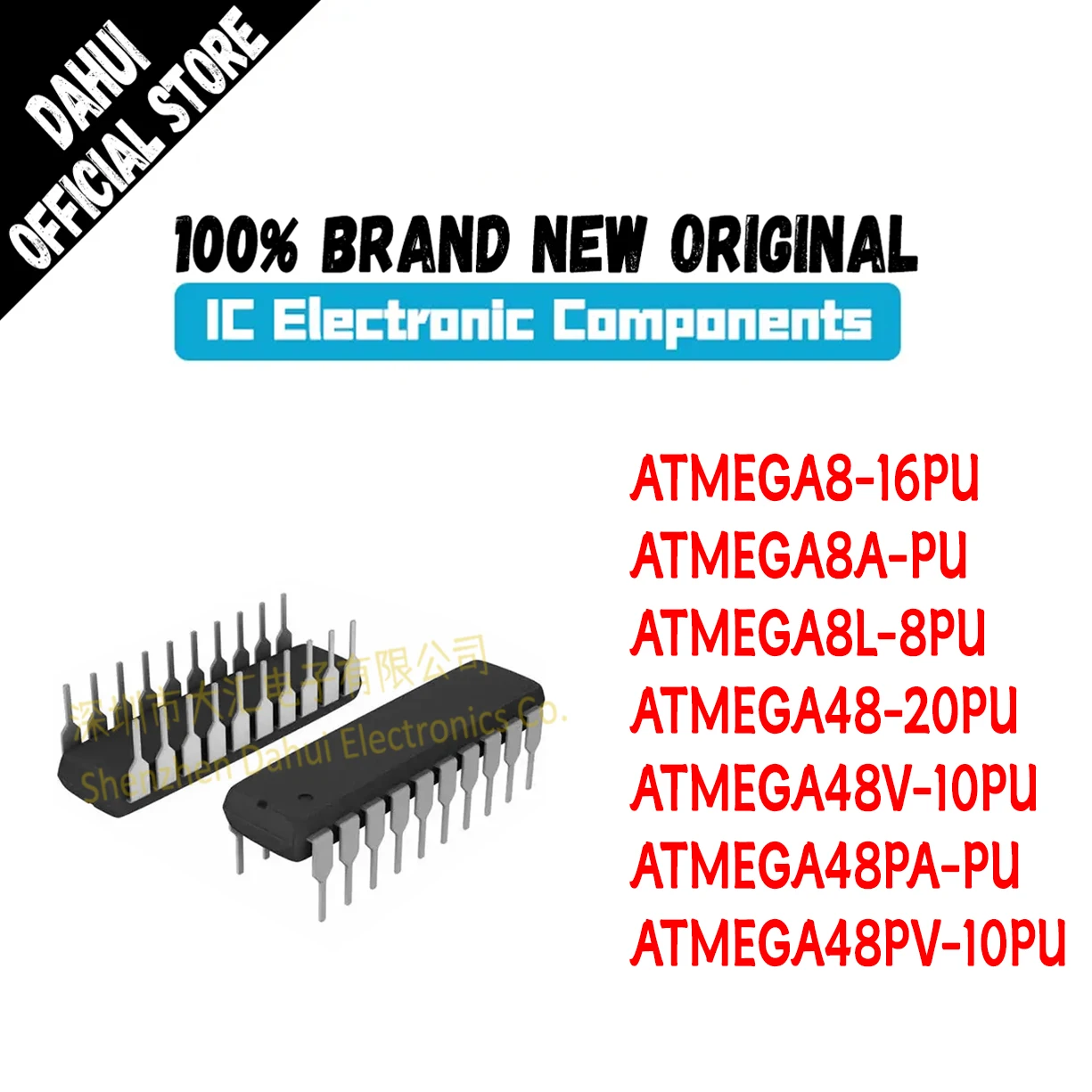 Quality Brand New ATMEGA8-16PU ATMEGA8A-PU ATMEGA8L-8PU ATMEGA48-20PU ATMEGA48V-10PU ATMEGA48PA-PU ATMEGA48PV-10PU IC Chip