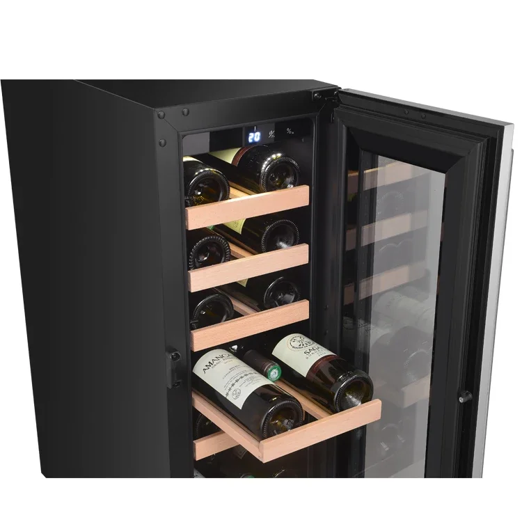 Single Zone Built-in Wine Cooler 35 Bottles Wine Refrigerator
