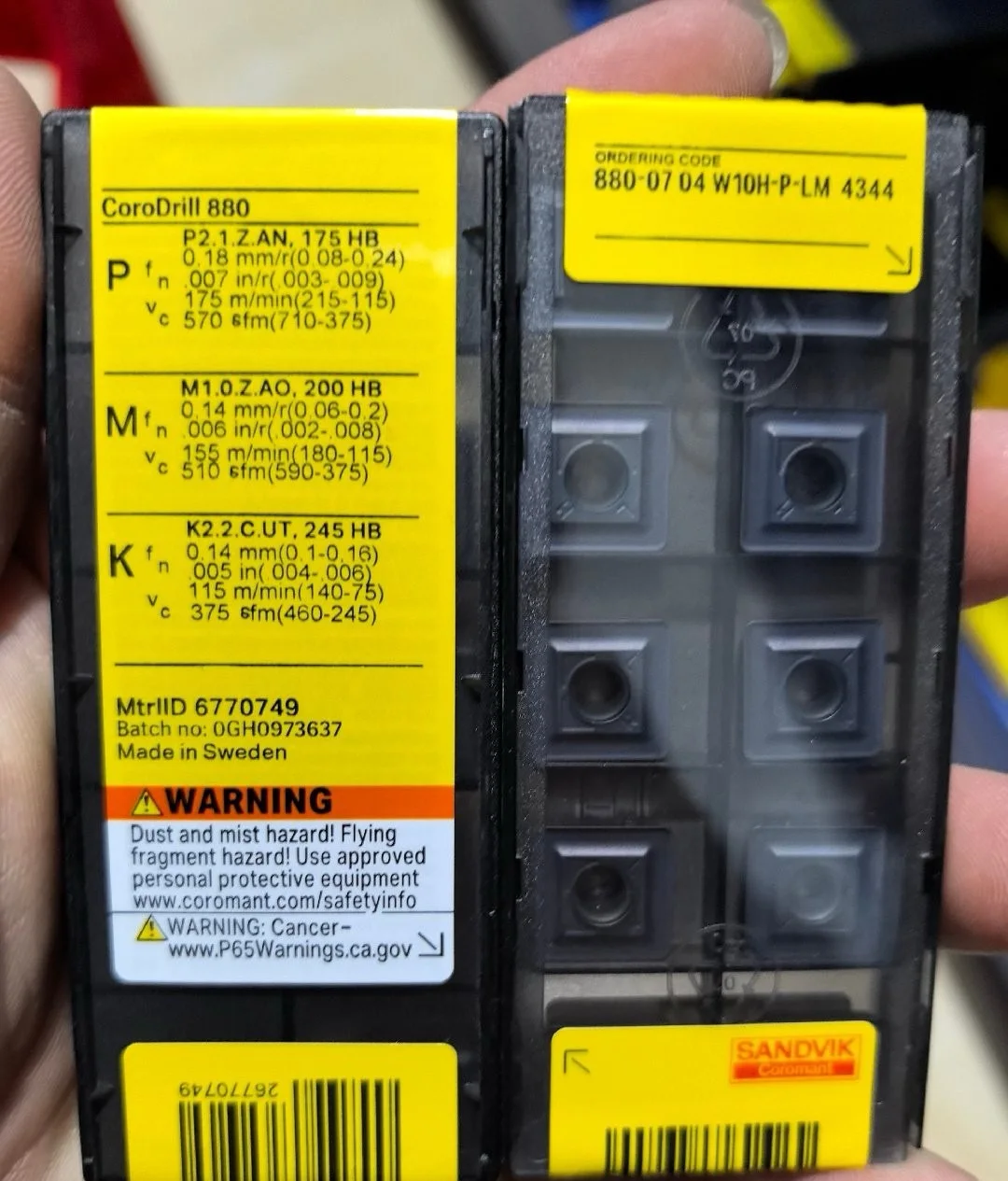 

CNC blade 880-0704W10H-P-LM 4344