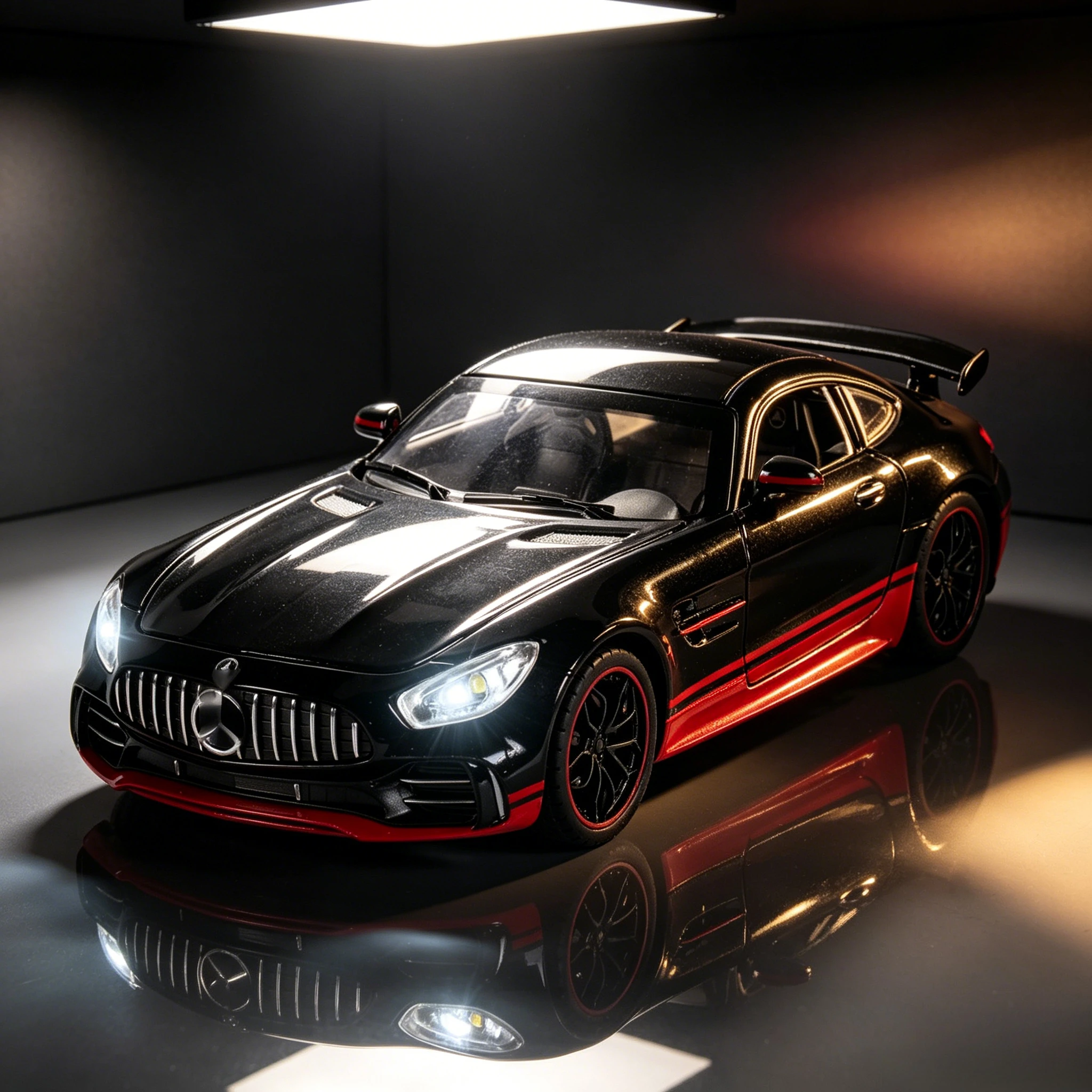

1:24 GTR Sports car Simulation Diecast Metal Alloy Model car Sound Light Pull Back Collection Kids Toy Gifts
