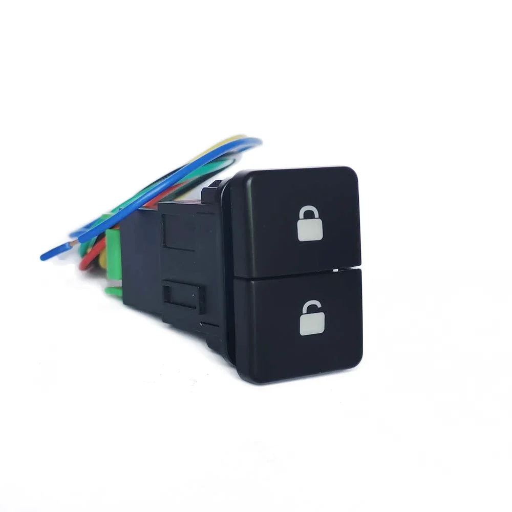 

Power Supply Central Unlock locking Button Refitted LED Light Double Switch Button Switch For Toyota Corolla LEVIN PRODO