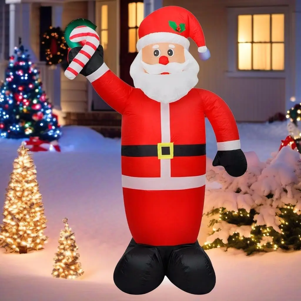 

8 Ft Inflatable Santa Claus for Christmas Decorations - Holiday Lawn Yard Decor