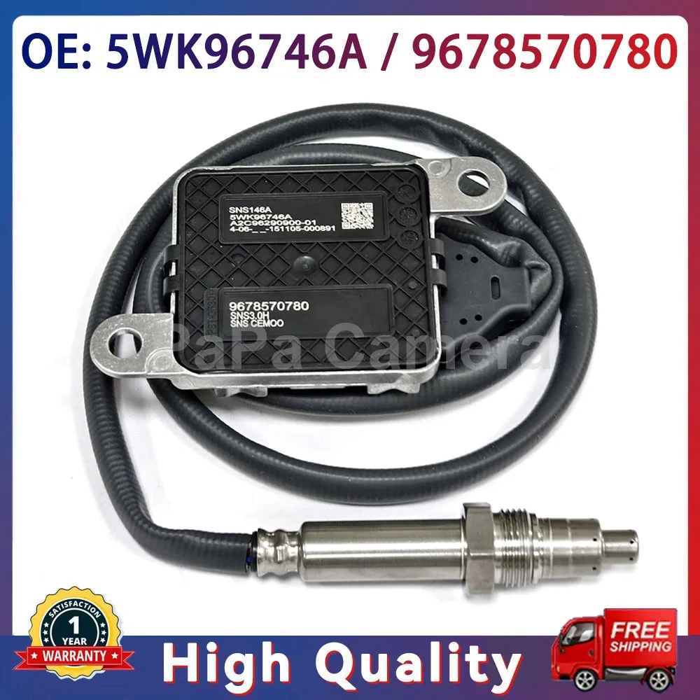 5WK96746A 9678570780 New NOX Sensor Nitrogen Oxide Sens For Citroen Peugeot 308 3008 5008 2.0 HDi 2012-2021