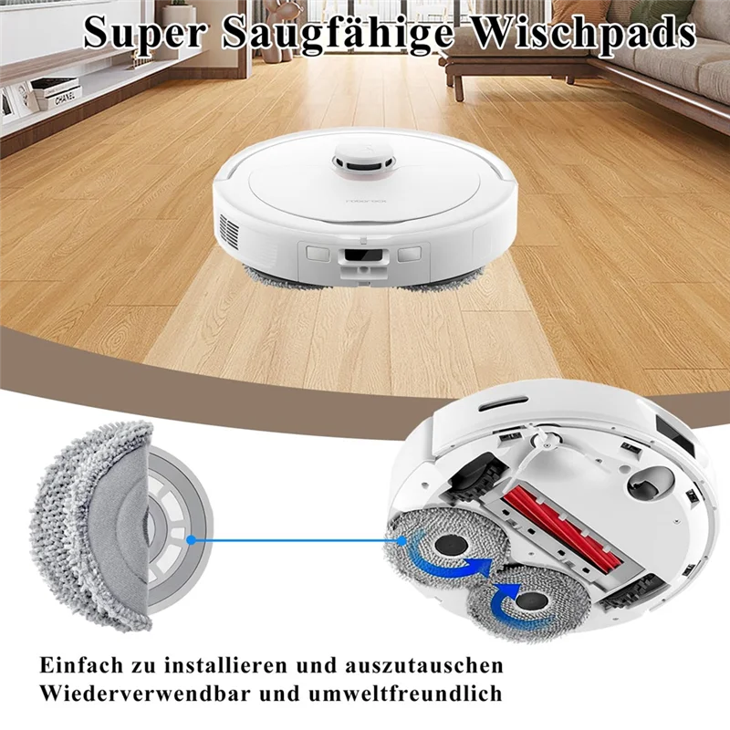 

Запасная часть аксессуара TKOH для пылесоса Roborock Qrevo S/Qrevo Pro/Qrevo Maxv, основная щетка, фильтры HEPA, мешки для пыли