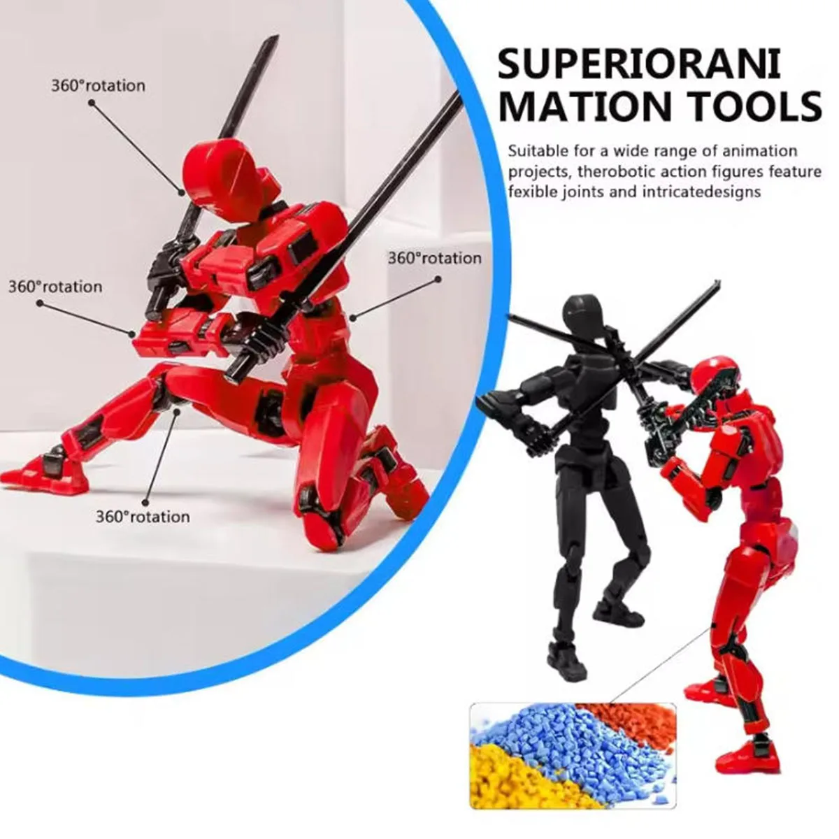 1pc montar articulações robô móvel robô bonecas brinquedos das crianças jogos ao ar livre decorações de mesa presentes brinquedos ornamentos de mesa