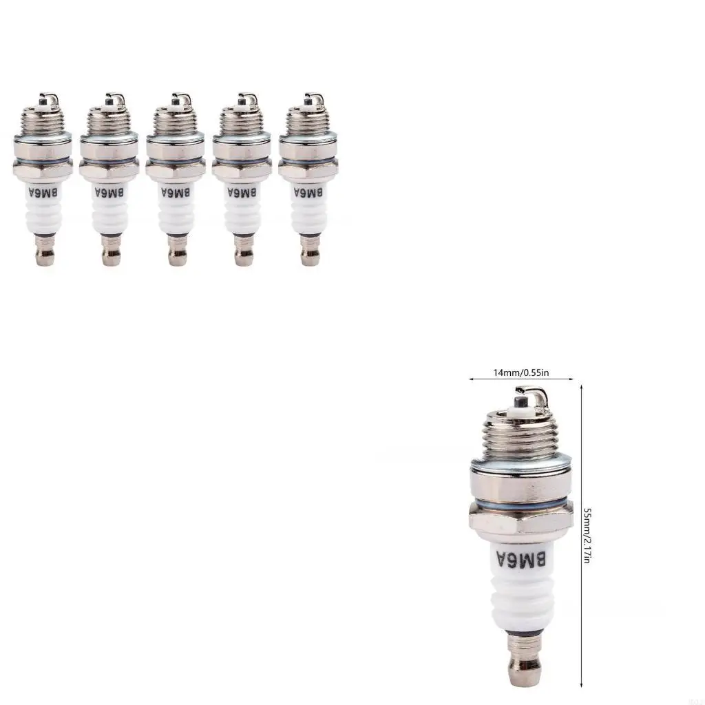 

Trimmer Blower Chainsaw BM6A Sparks Plug for Gasolines Chainsaw and Brush Cutter