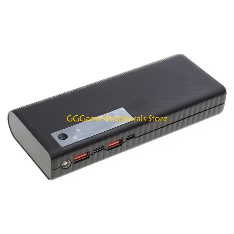 u55b-5x21700-qc30-shells-quick-charging-outer-cover-mobile-cases-diy-plastic-shells-with-led-light