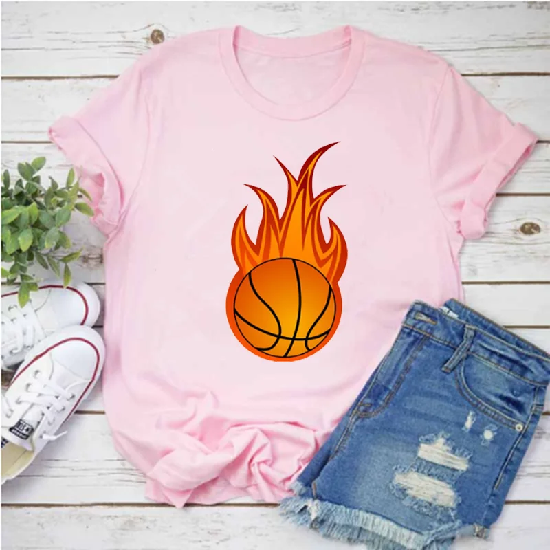 Women's new printed T -shirt printing basketball star T -shirt Christmas gift 2022 women's clothing